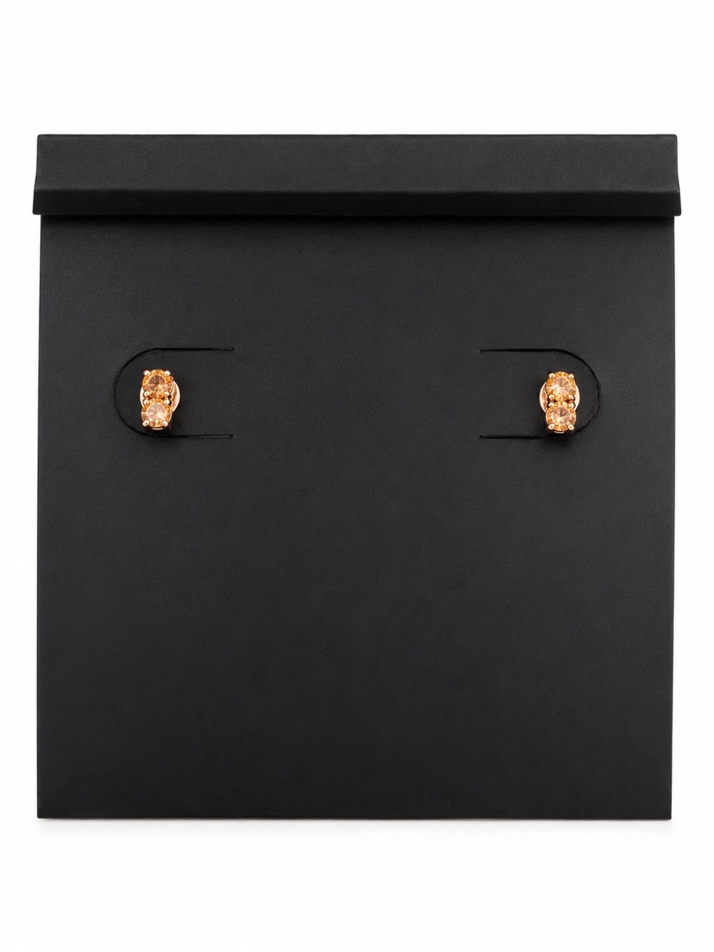 COACH Gold Pavé Horseshoe Drop Earrings - Picture 3 of 3